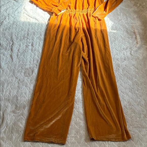 Fabletics Velvet Jumpsuit in Warm Gold - Picture 8 of 8
